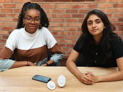 Debra Babalola and Shefali Bohra invented Dotplot, a device that can help users monitor their breast health. 