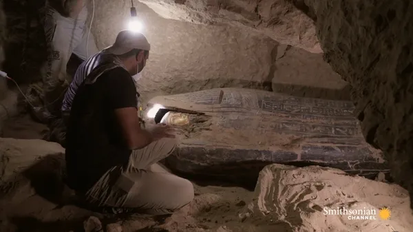 Preview thumbnail for A Coffin Is Unearthed Using Ancient Egyptian Tech