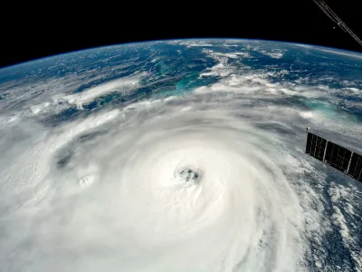 A shot of Hurricane Ian, taken from the International Space Station on September 28, 2022