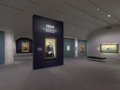 The &quot;1898: U.S. Imperial Visions and Revisions&quot; exhibition is on display at the National Portrait Gallery through February 25, 2024.