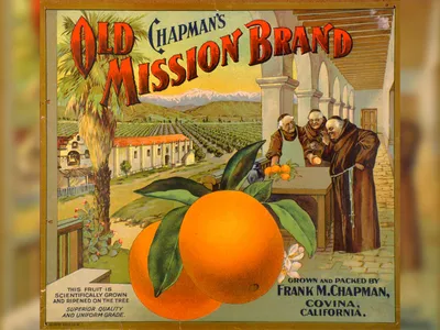 An advertisement for California citrus, circa 1920