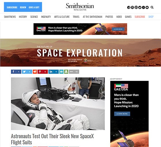 EXCLUSIVE SPONSORSHIP OF THE FUTURE OF SPACE EXPLORATION EDITORIAL HUB